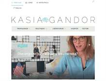 Tablet Screenshot of kasiagandor.com